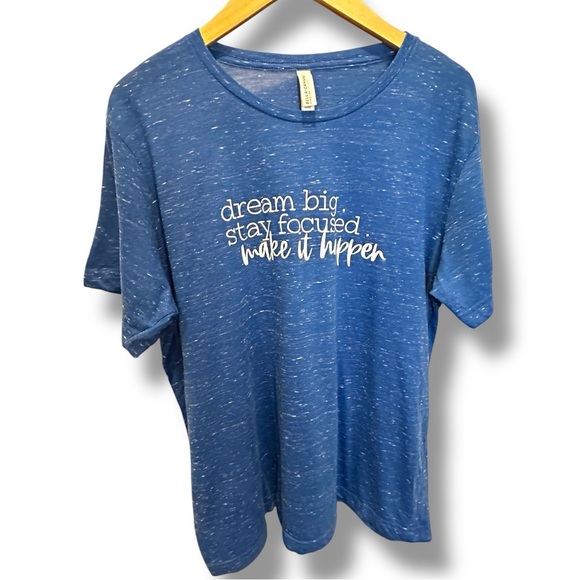 Bella Canvas Heather Blue T-Shirt - Picture 1 of 6